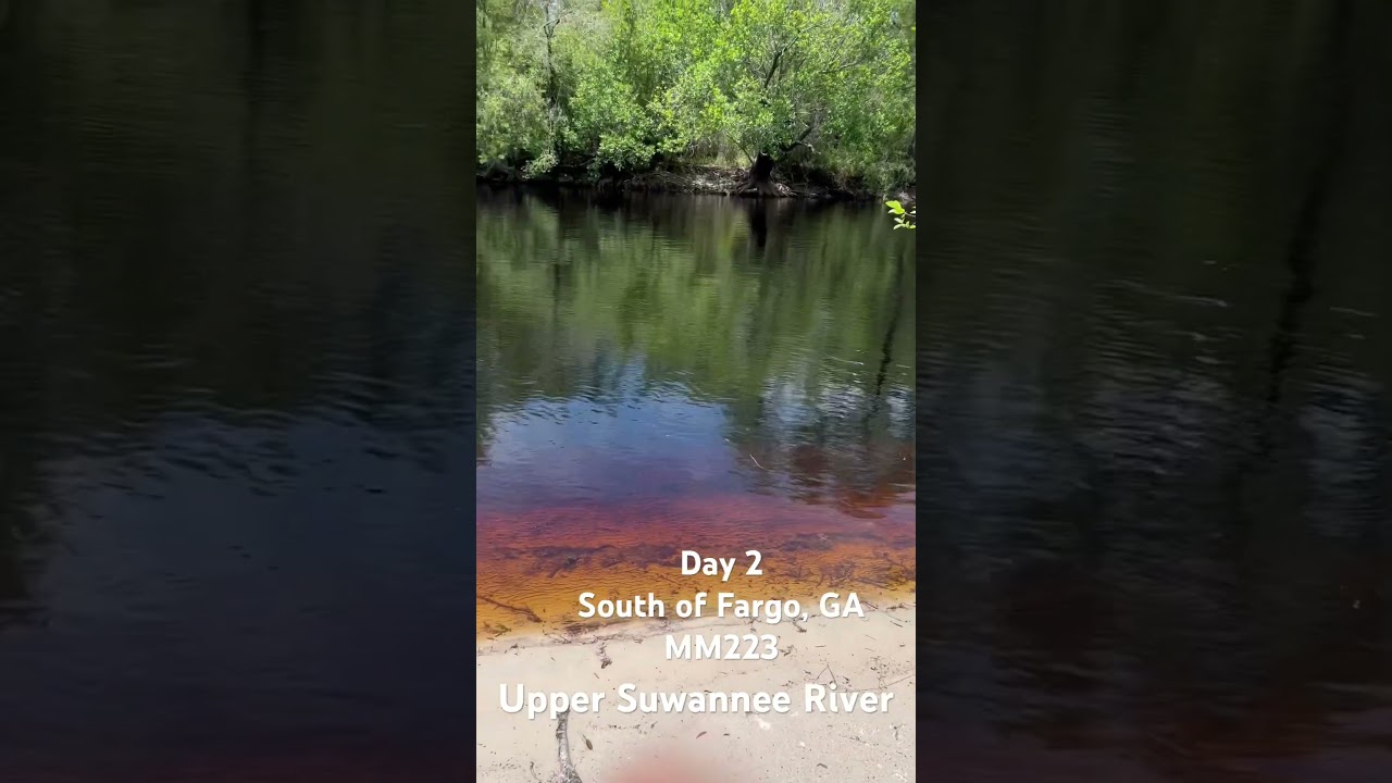 Beginning of my journey to paddle the Suwannee River from the Okefenokee Swamp to the Gulf.  ￼