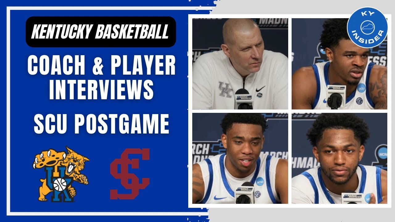 Mark Pope & Kentucky Players Talk Overtime NCAA Tournament Win Over Santa Clara, & More