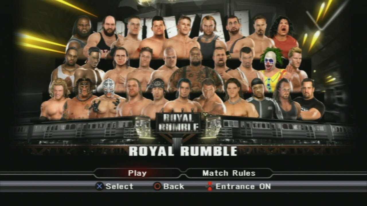 WWE Smackdown против Raw 2009 PS3 — Королевская битва на 30 человек