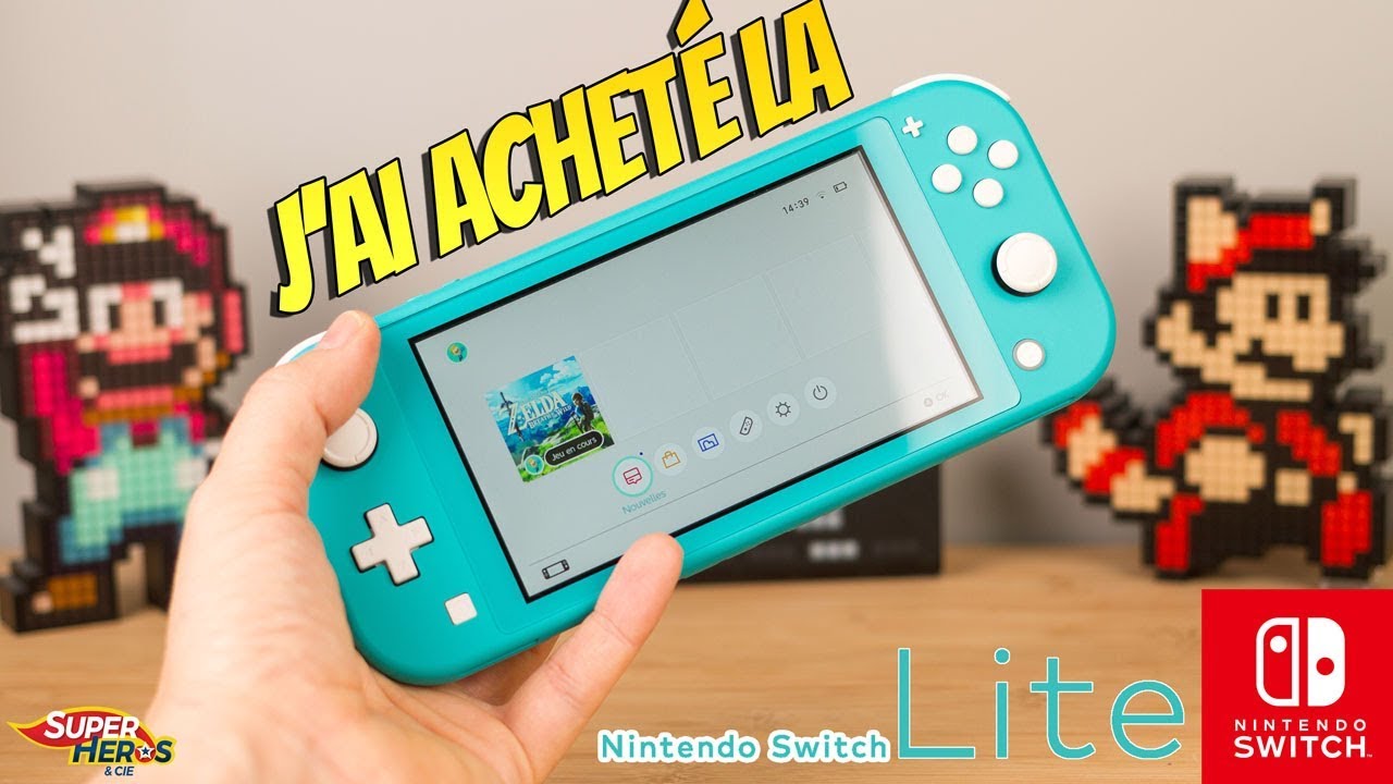 Nintendo Switch Lite Je l'ai achetée! Unboxing Avis et premières minutes de jeu