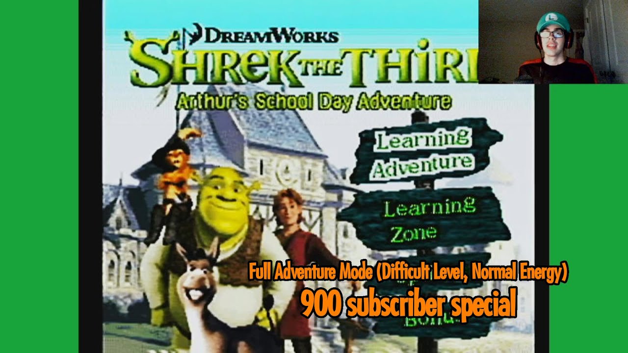 Shrek The Third: Arthur's School Day Adventure (V-Smile) - Full Adventure Mode (900 sub special)