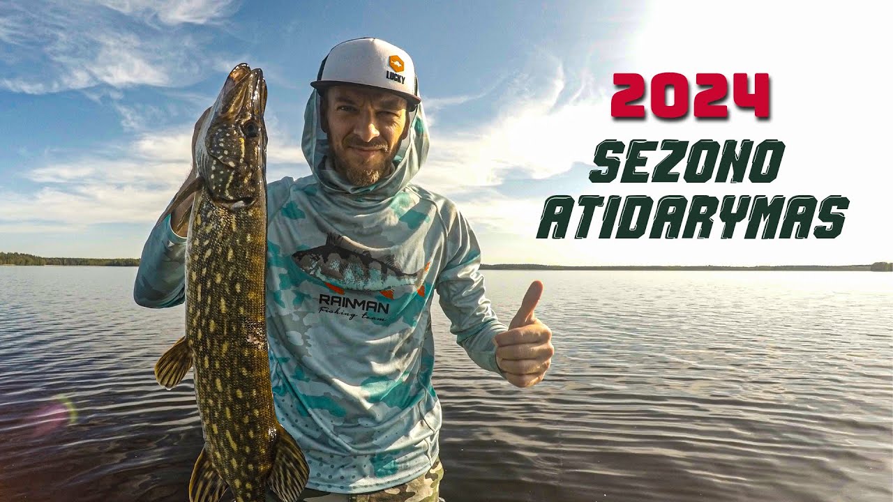 Lydekų žvejybos sezono atidarymas 2024. Lydekų žvejyba pavasarį velkiaujant džigu įvairiais masalais