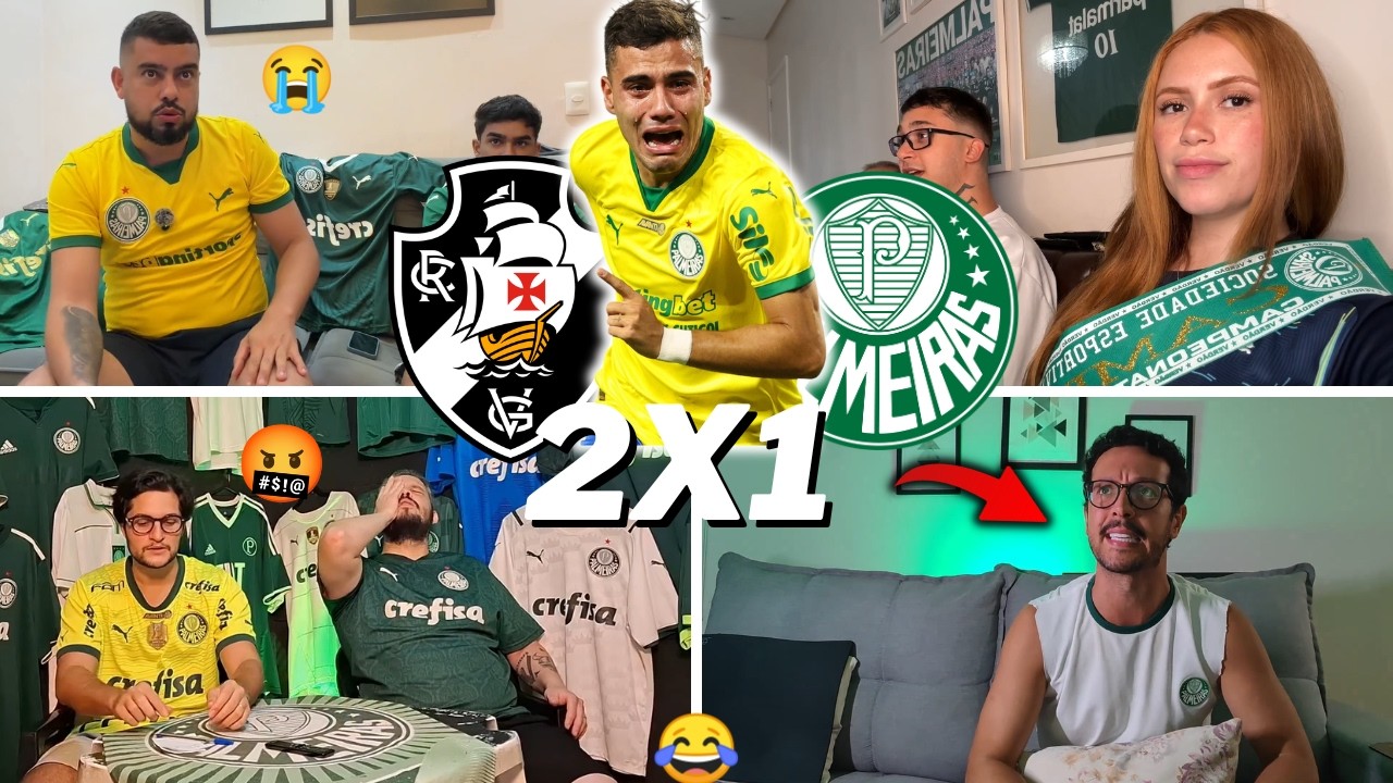 REAÇÕES DOS PALMEIRENSES E TRISTEZA  TOTAL | VASCO 2 X 1 PALMEIRAS | BRASILEIRÃO 2026 - VAMOS RIR KK