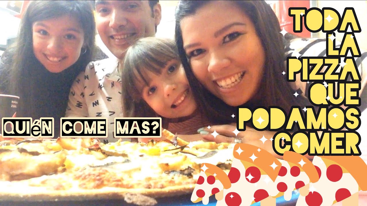 Come y bebe sin limites en Dominos Pizza #reto | Quién puede comer más?