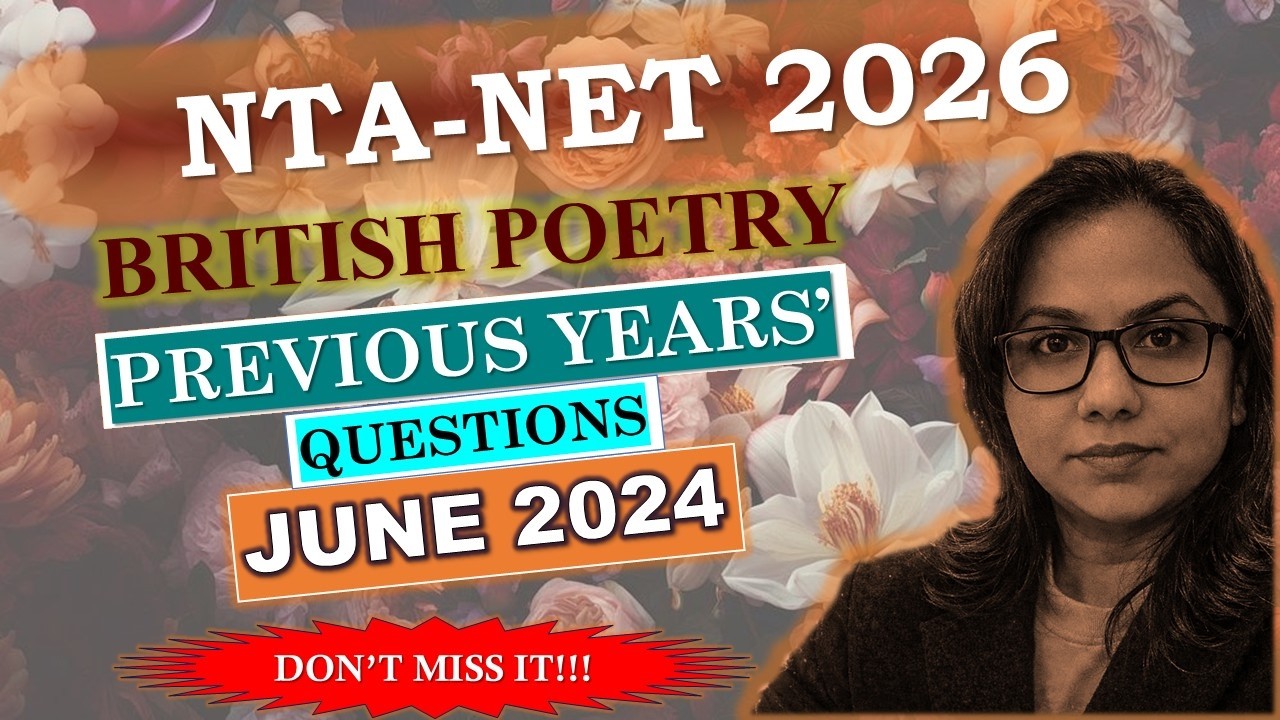 JUNE 2024 PYQs #ntanet #englishliterature #pyqs #exam #mumkinhai #poetry #ntanet2026 #ntanetjune2026