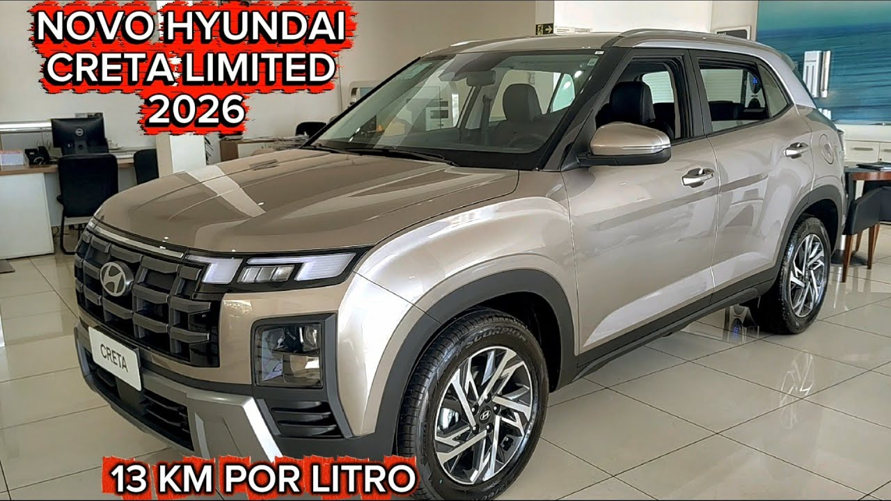  HYUNDAI CRETA LIMITED 2026 - FICOU MAIS BONITO E COM BAIXO CONSUMO.