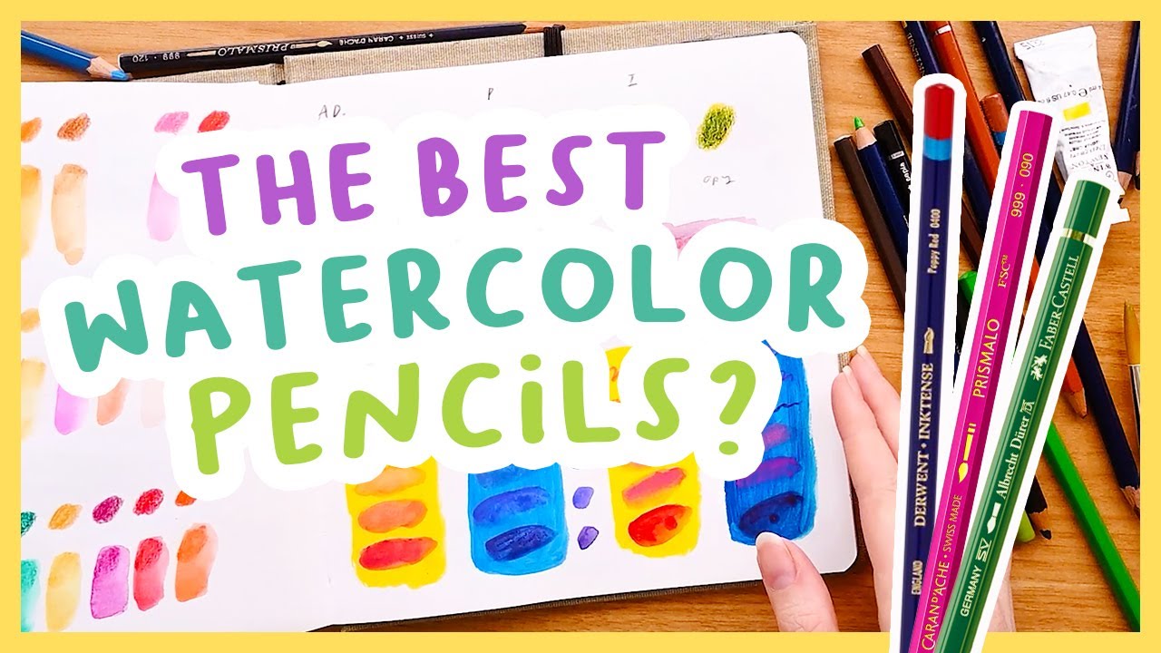 Comparing and testing watercolor pencils! How to use them & which is best?! 🎨