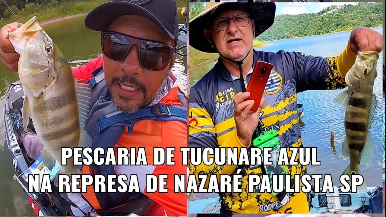 PESCARIA DE TUCUNARE AZUL NA REPRESA DE NAZARÉ PAULISTA SP.