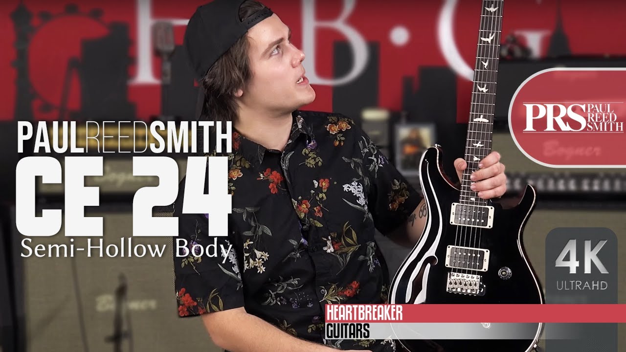 PRS CE 24 Semi-Hollow Body in Black