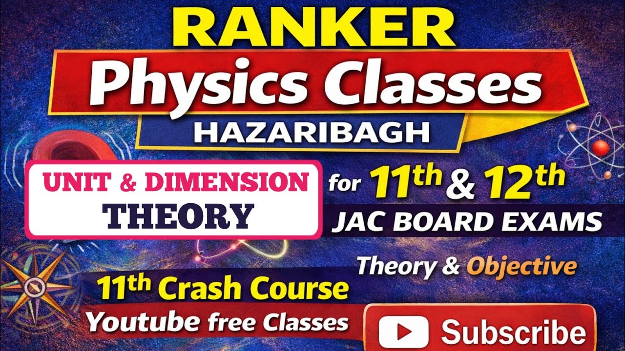 Lec :-1 || 11th Crash Course || Unit & Dimension || RANKER PHYSICS HZB || #rankerphysicshzb