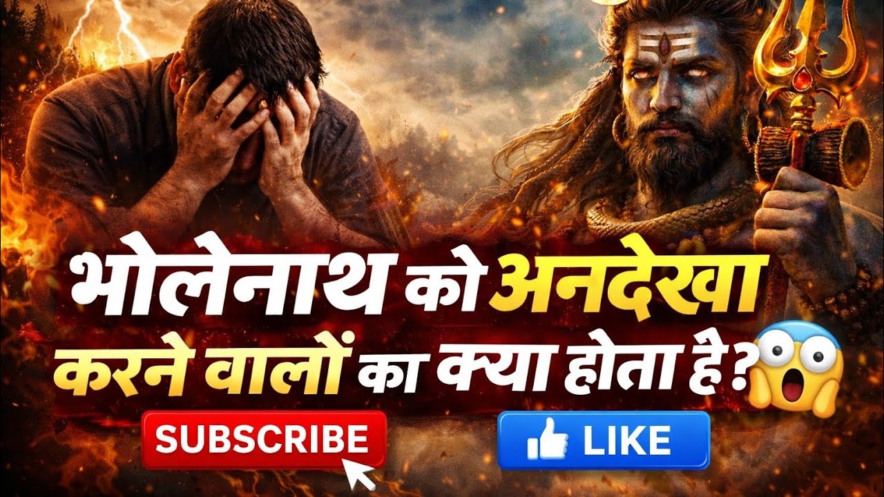 भोलेनाथ को अनदेखा करने वालों का क्या होता है? सच्चाई सुनकर हैरान रह जाओगे#harharmahadev #mahadev 