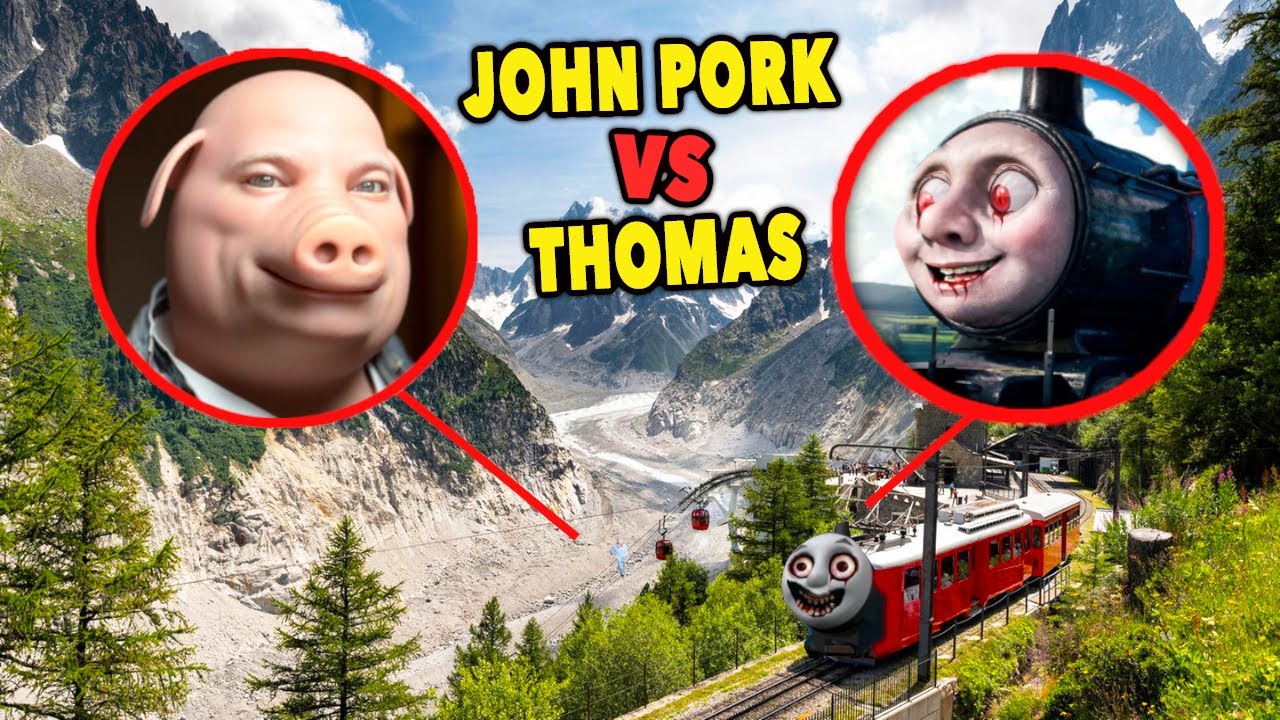 Drohne überwacht JOHN PORK vs THOMAS DER ZUG.EXE um 3 UHR Mittags!!