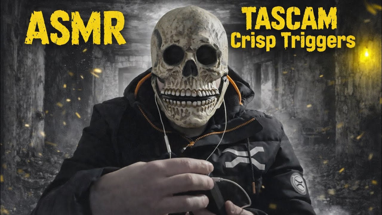 💀ASMR I will put you to sleep with my Tascam,CRISP TRIGGERS,LOOPED(No talking)