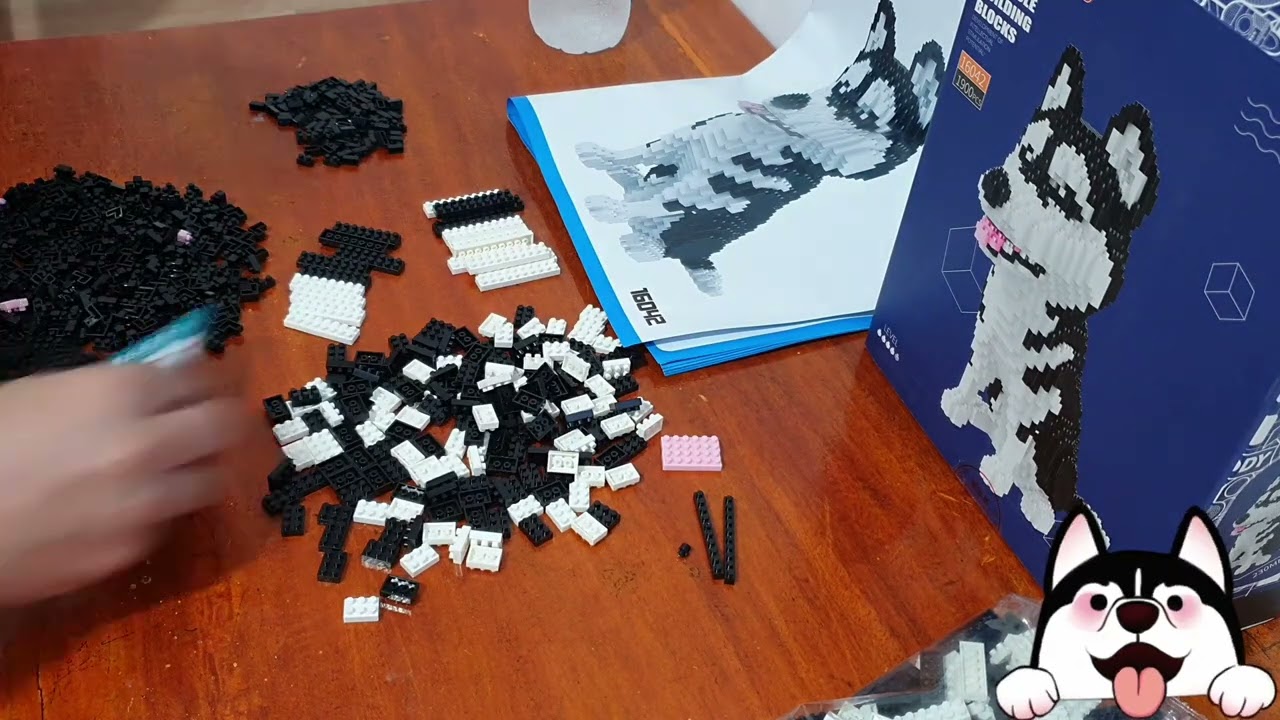 Lego Husky Dog 1/3