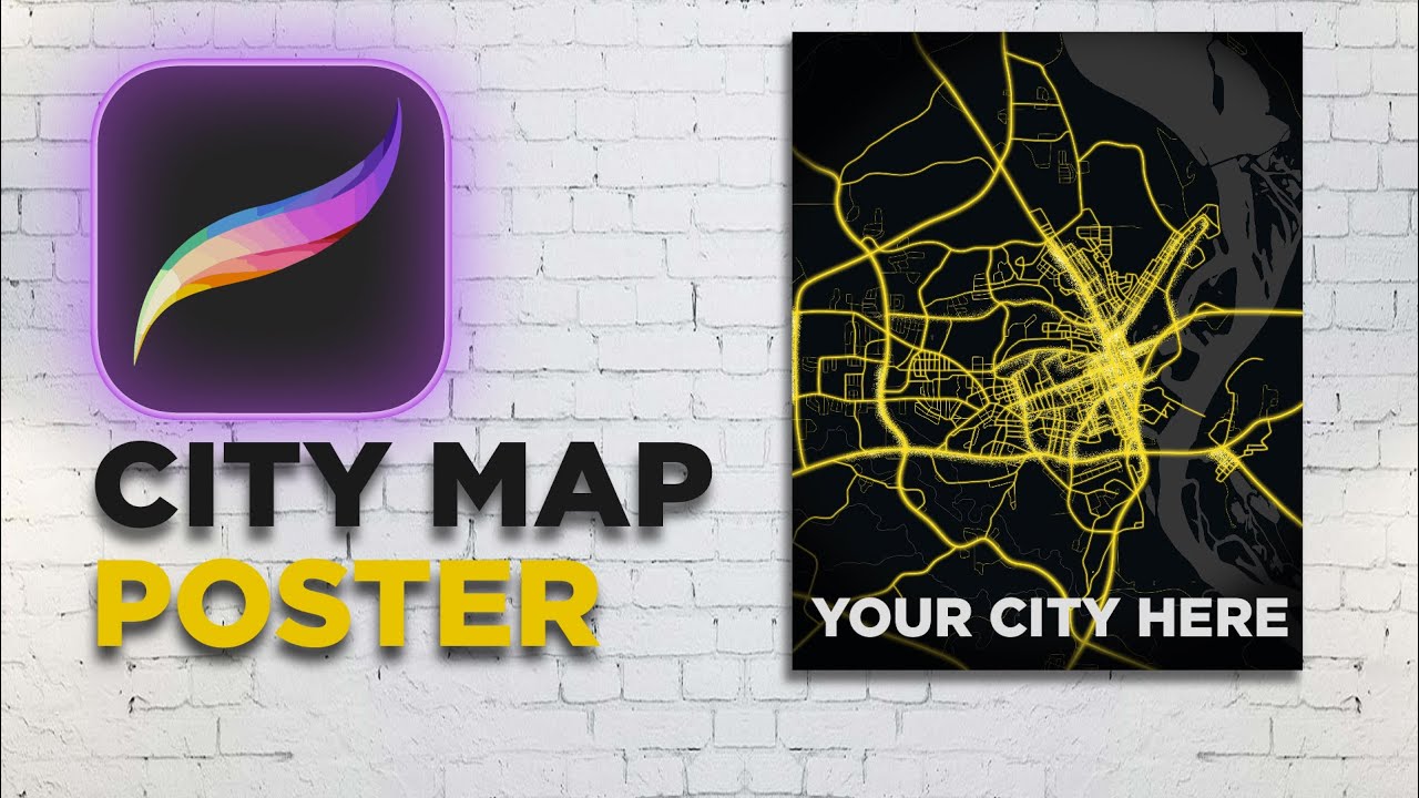 Design your own NIGHT CITY poster with PROCREATE
