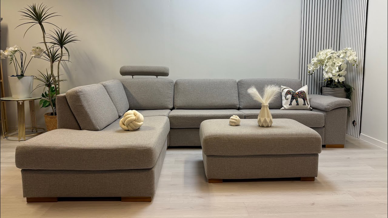 Skeidar Modern Living design sofa with ottoman #bestmøbler 