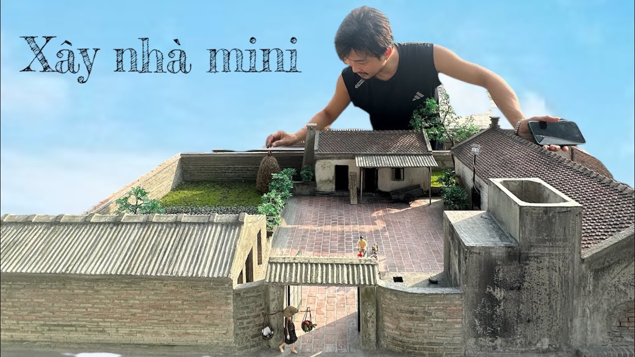 Xây nhà mô hình mini . #môhình #mohinhnha #nhadep #xaynhamini #tuyenmohinh #tuoitho #kyuctuoitho 