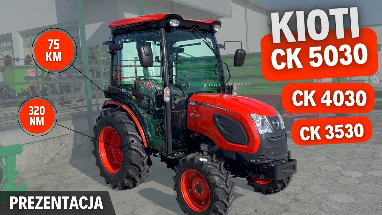 KIOTI CK5030 - idealny ciągnik komunalny i specjalistyczny? | Prezentacja / test ciągnika