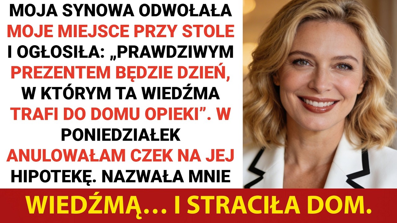 W Dzień Matki moja synowa odwołała moje miejsce przy stole i oznajmiła: „Prawdziwy prezent będzie…”