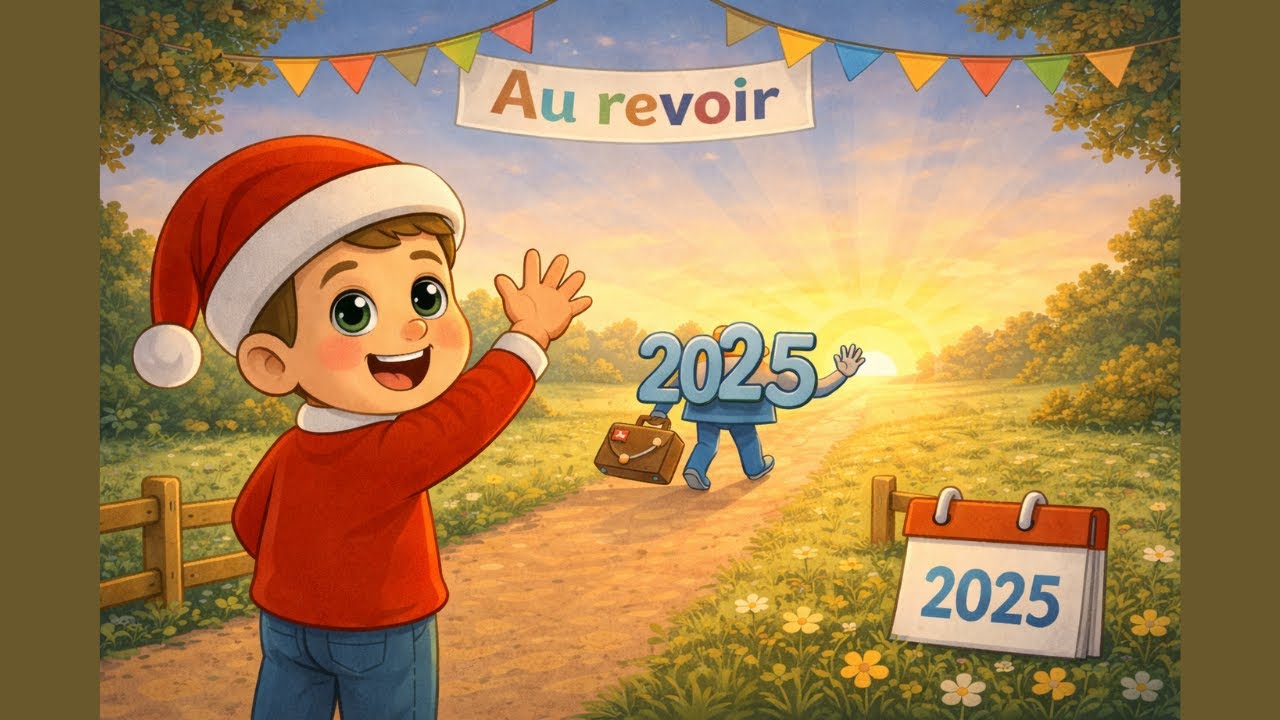 💫Au revoir vieille année💫 | comptine pour enfants