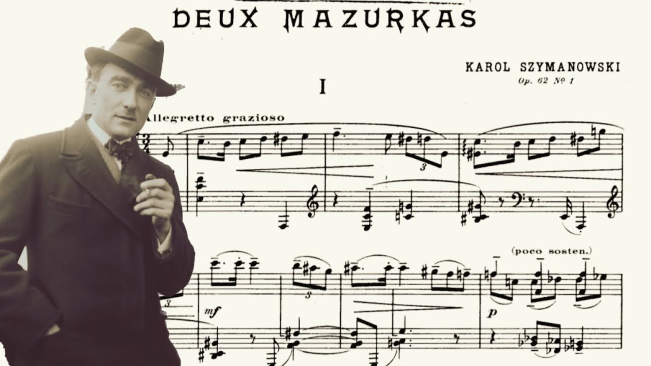 Szymanowski - plays his 2 Mazurkas (op 50 no 13 and op 62 no 1)