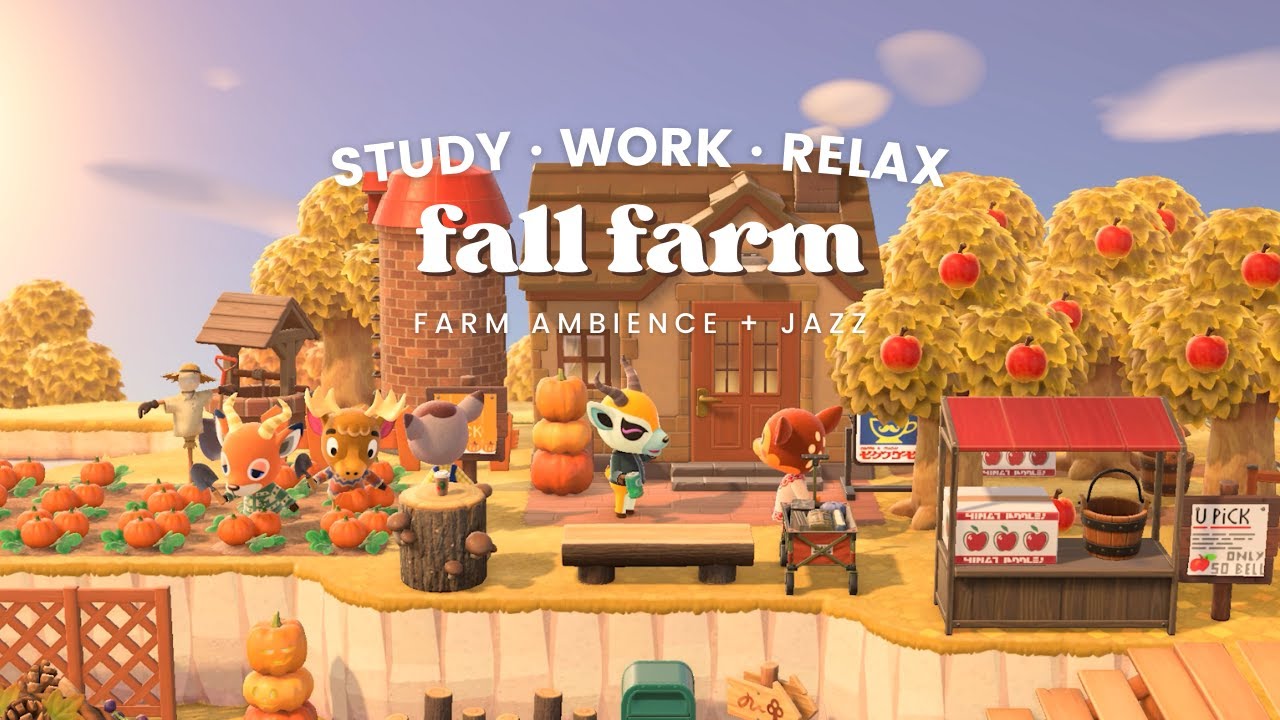 Fall Farm 🍂 U-Pick Pumpkins & Apples 🎃🍎 1 Hour Fall Jazz ☕ Study Music | Work Aid 🎧