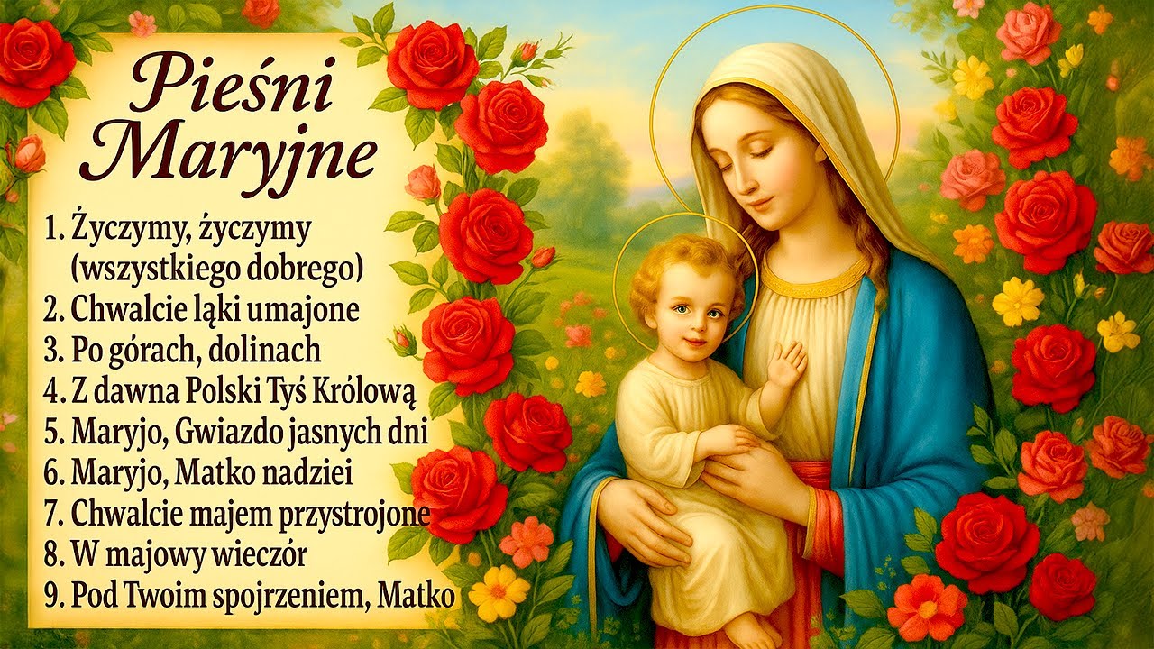PIEŚNI MARYJNE NA LIPIEC 🌸 - Muzyka Maryjna 2025