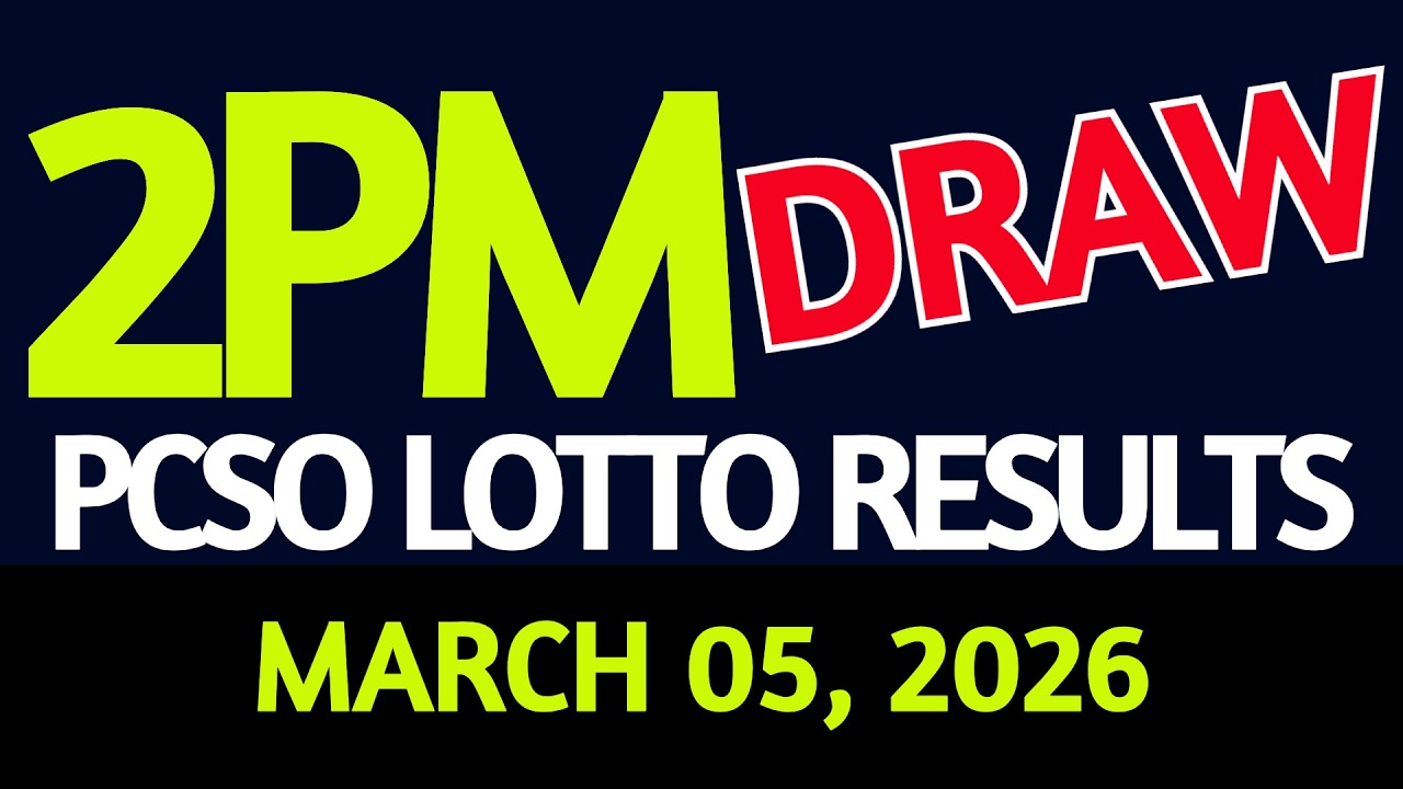 2pm Lotto Result Today March 05, 2026 Swertres Ez2 PCSO
