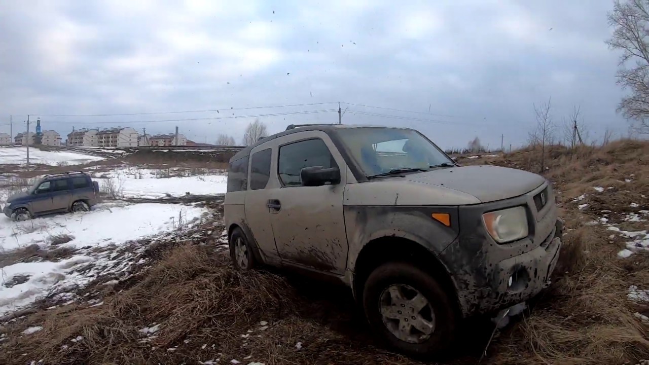 Subaru Forester 2.0 и Honda Element 2.4 на горке. Тест заварки на УАЗ.