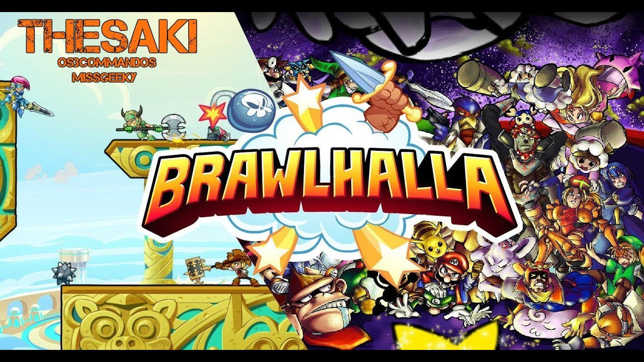 BRAWLHALLA - PORRADA COM OS3COMMANDOS E A MISSGEEKY :D