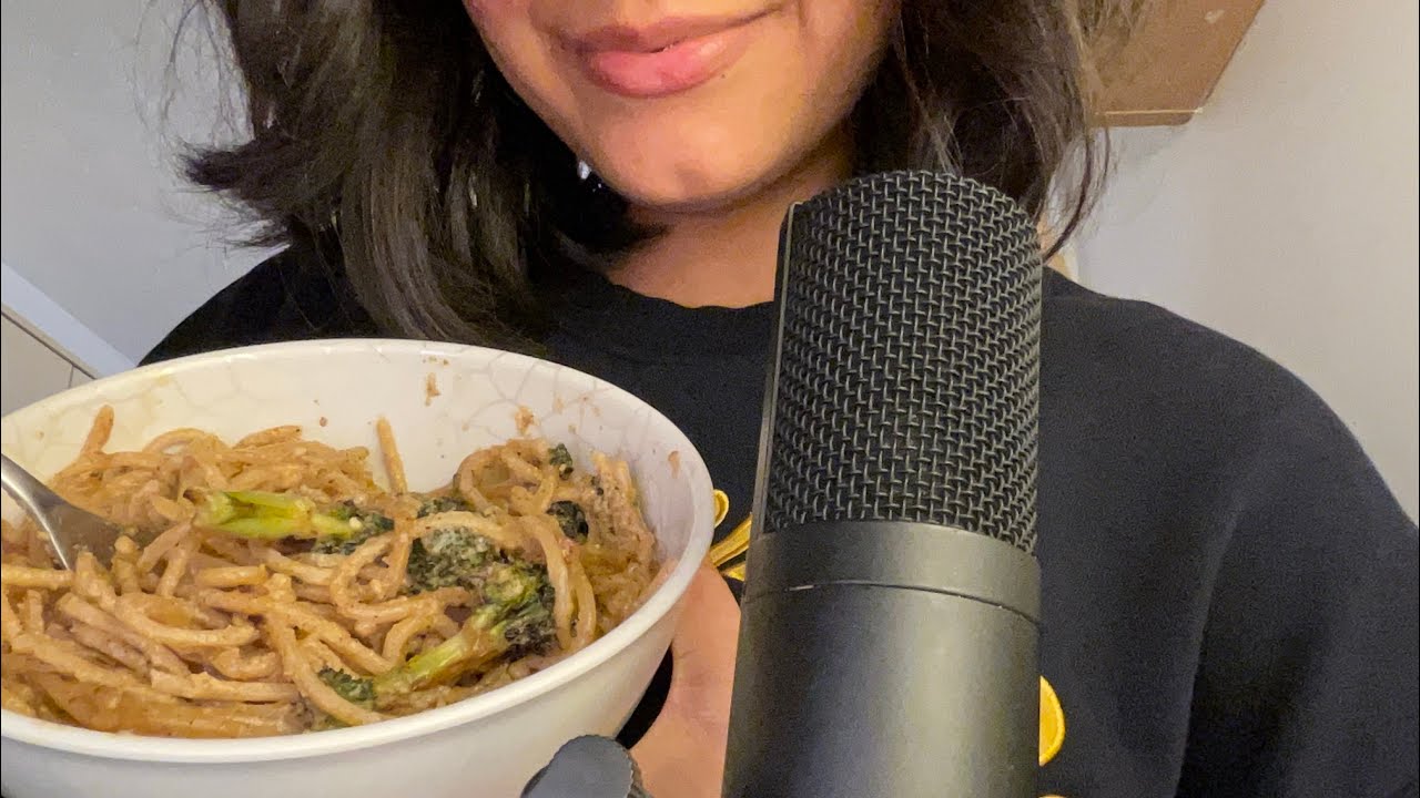asmr eating pasta 🍝