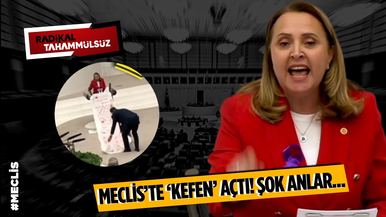 Meclis'te ŞOKE eden anlar! Kürsüye kefen ve biber gazıyla çıktı, isyan etti | ARŞİV