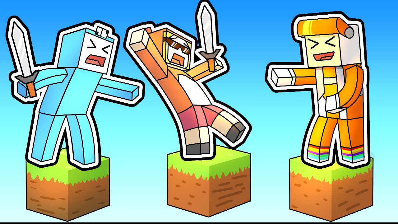 minecraft manhunt but its ONE BLOCK SKYBLOCK