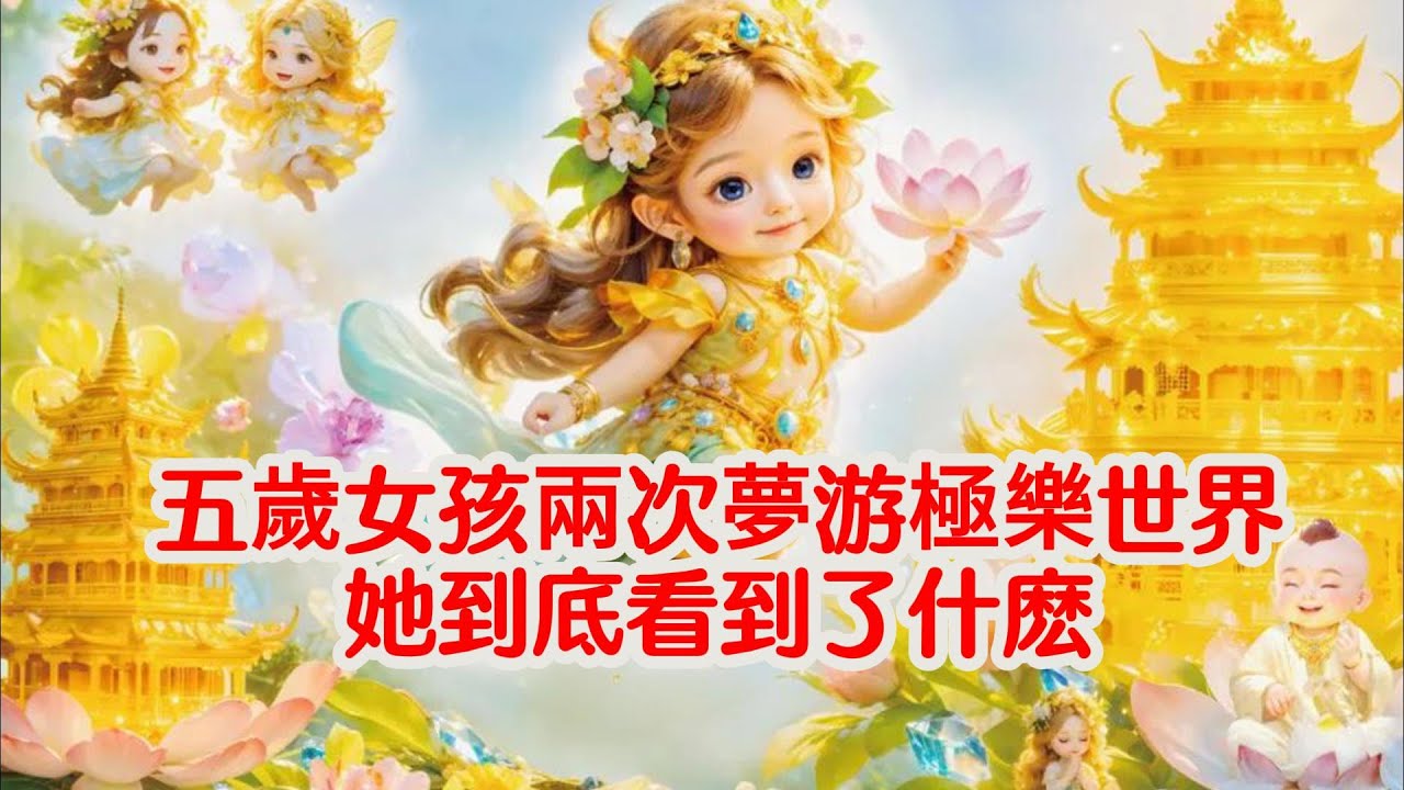 五歲女孩兩次夢游極樂世界, 她到底看到了什麽? 法喜充满！