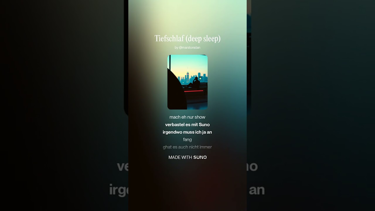 Tiefschlaf (deep sleep)