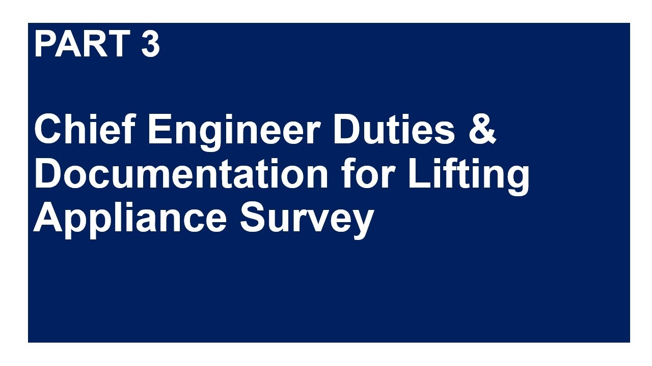SOLAS 2026 Lifting Appliances | Chief Engineer Duties & Documentation Explained | Part 3