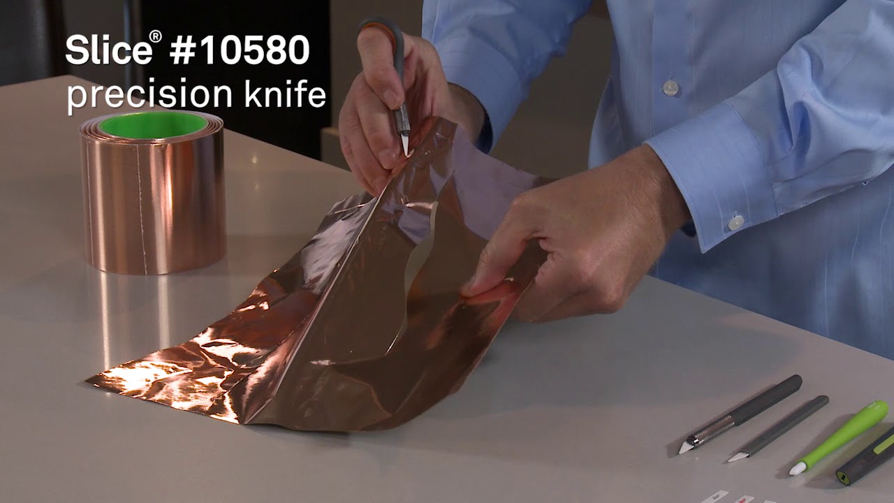 Slice Blades Cut Copper Foil Sheets and Tape