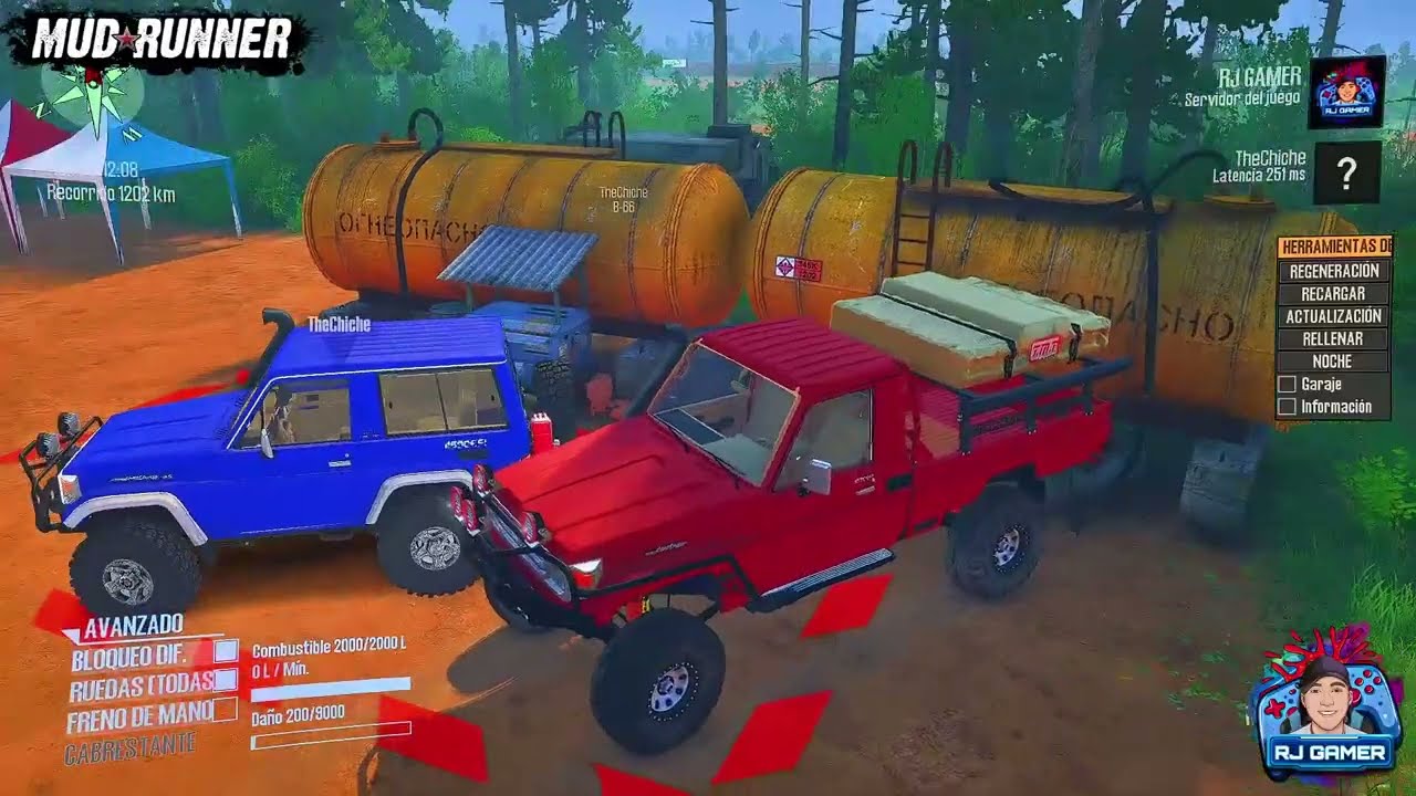 CIRCUITO OFF ROAD CON TOYOTAS - MUDRUNNER HD 🗾😎