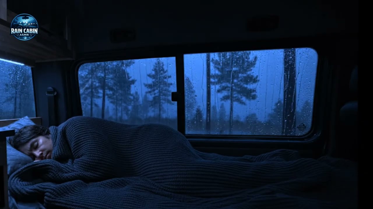 Rain on Car Window 🚙 Rain Sounds in Car with Thunder | Heavy Rain Sounds for Sleeping and Relaxation