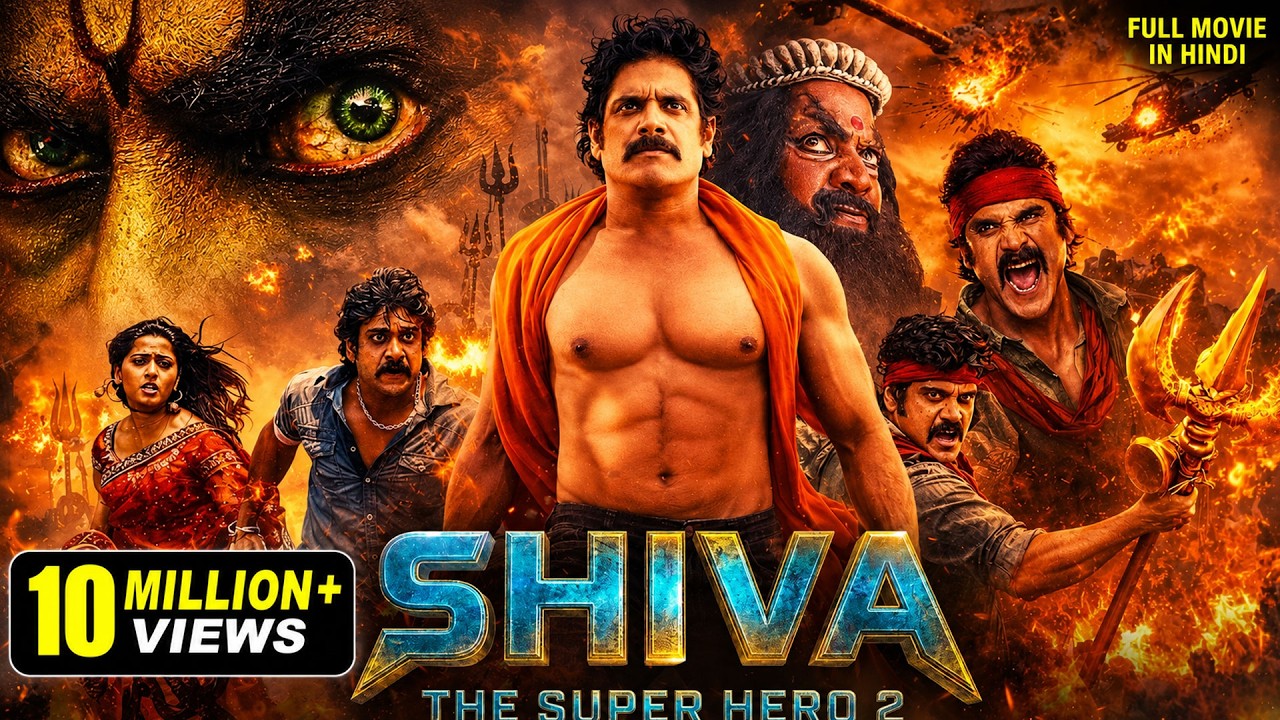 शिवा द सुपर हीरो 2 | भगवान शिव की दिव्य शक्ति | Nagarjuna, Anushka Shetty | South Dubbed Full Movie