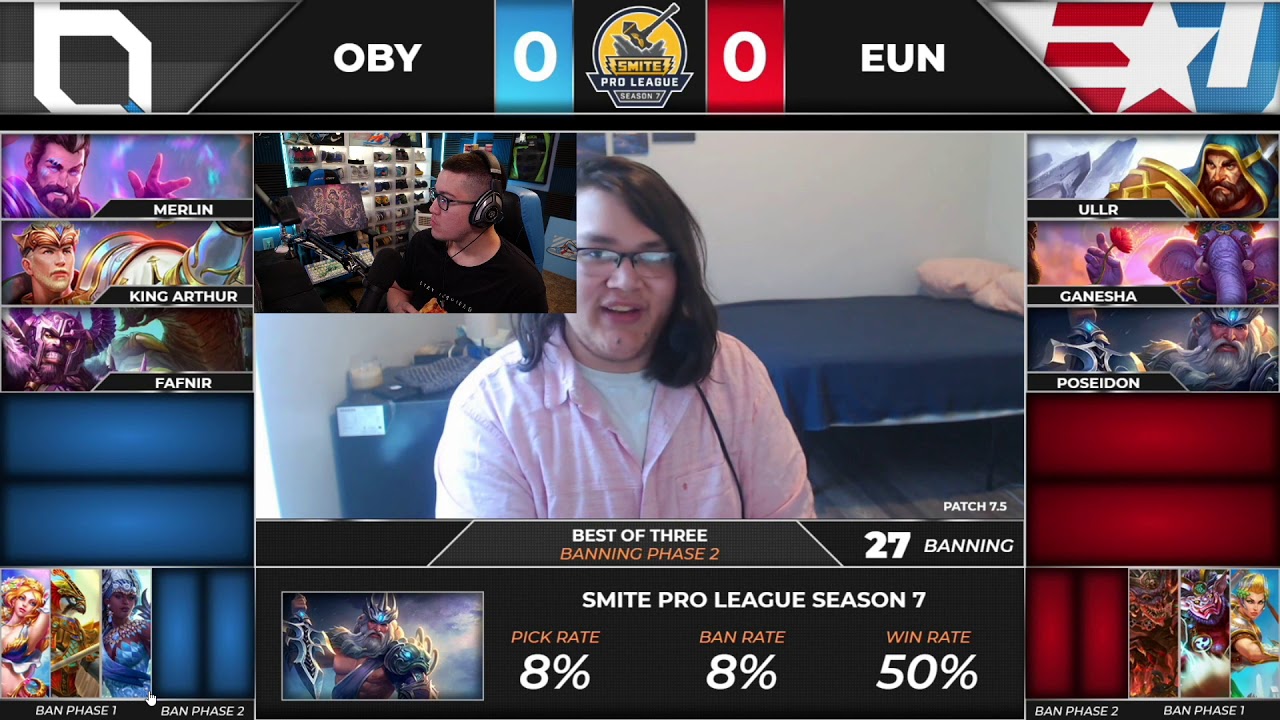 SPL Casting: Obey Vs EUnited - Game 1 - Smite
