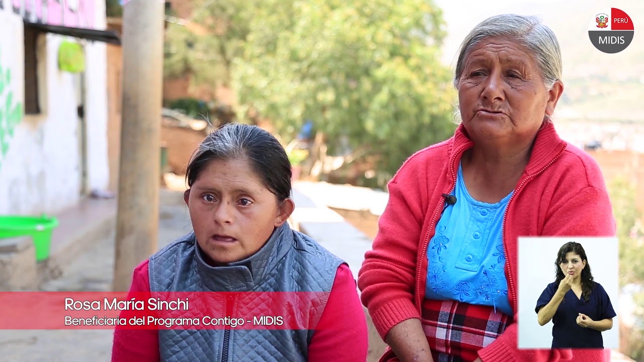 Rosa María Sinchi   Usuaria del Programa CONTIGO MIDIS
