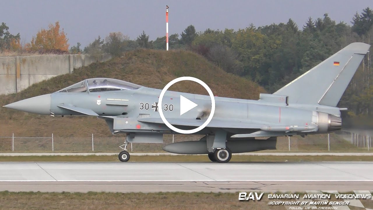 Eurofighter EF2000 - German Air Force 30+30 - takeoff at Manching Air Base