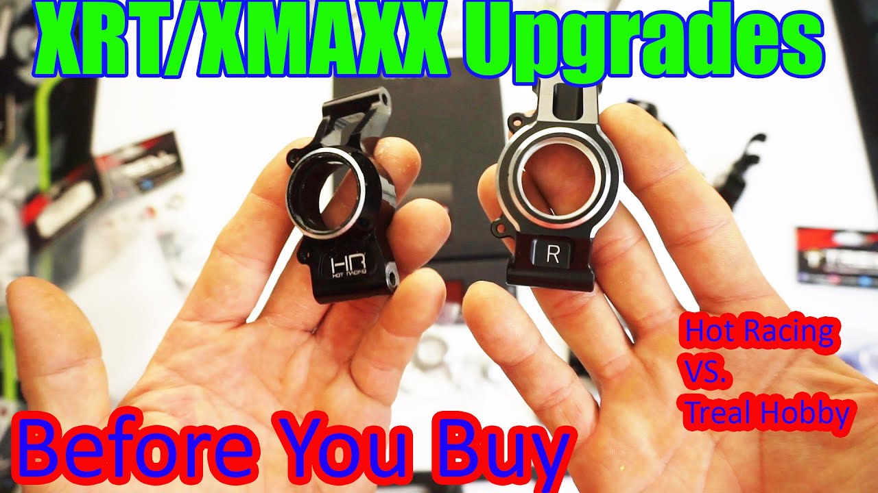 Xmaxx/XRT Treal Hobby против Hot Racing Upgrades. Какой вариант выбрать? Алюминий 6061 против 7075