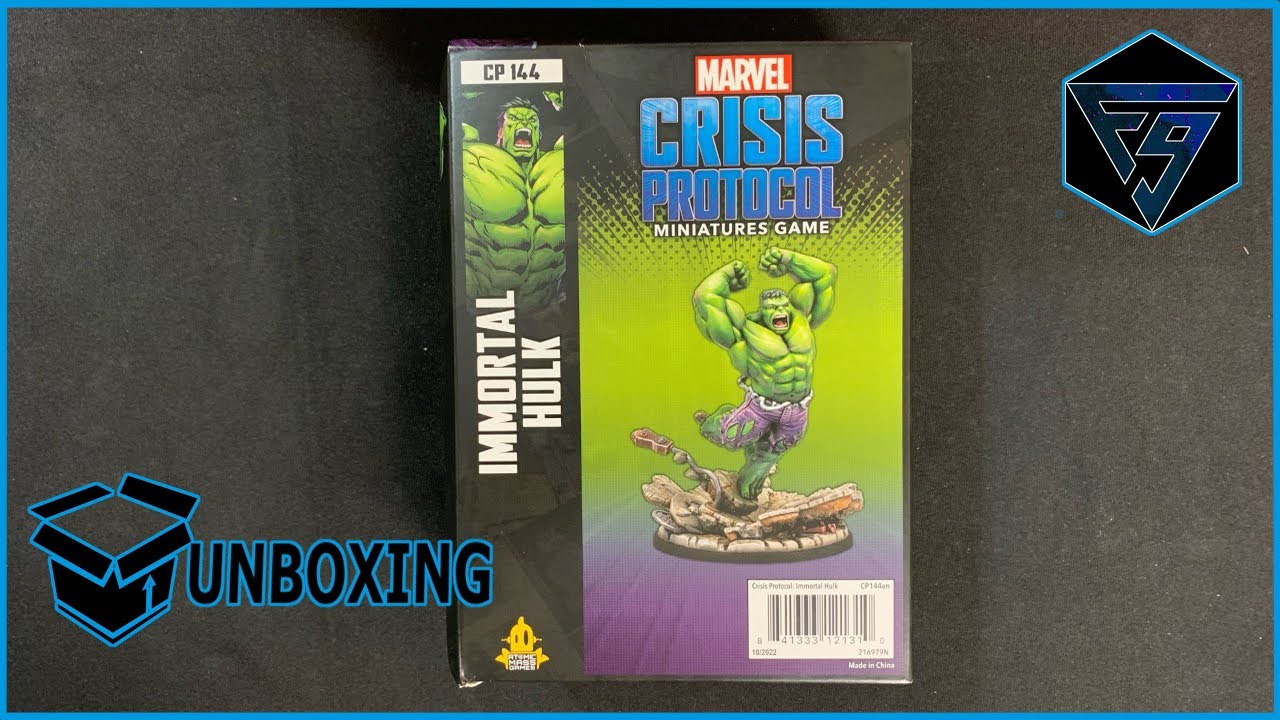 Unboxing Marvel Crisis Protocol - Immortal Hulk