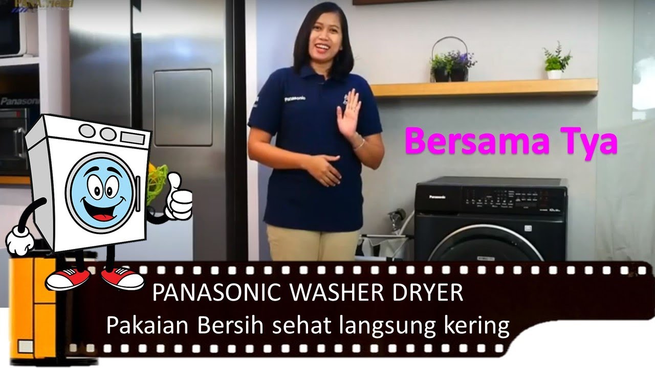 PANASONIC WASHER DRYER Pakaian Bersih langsung kering