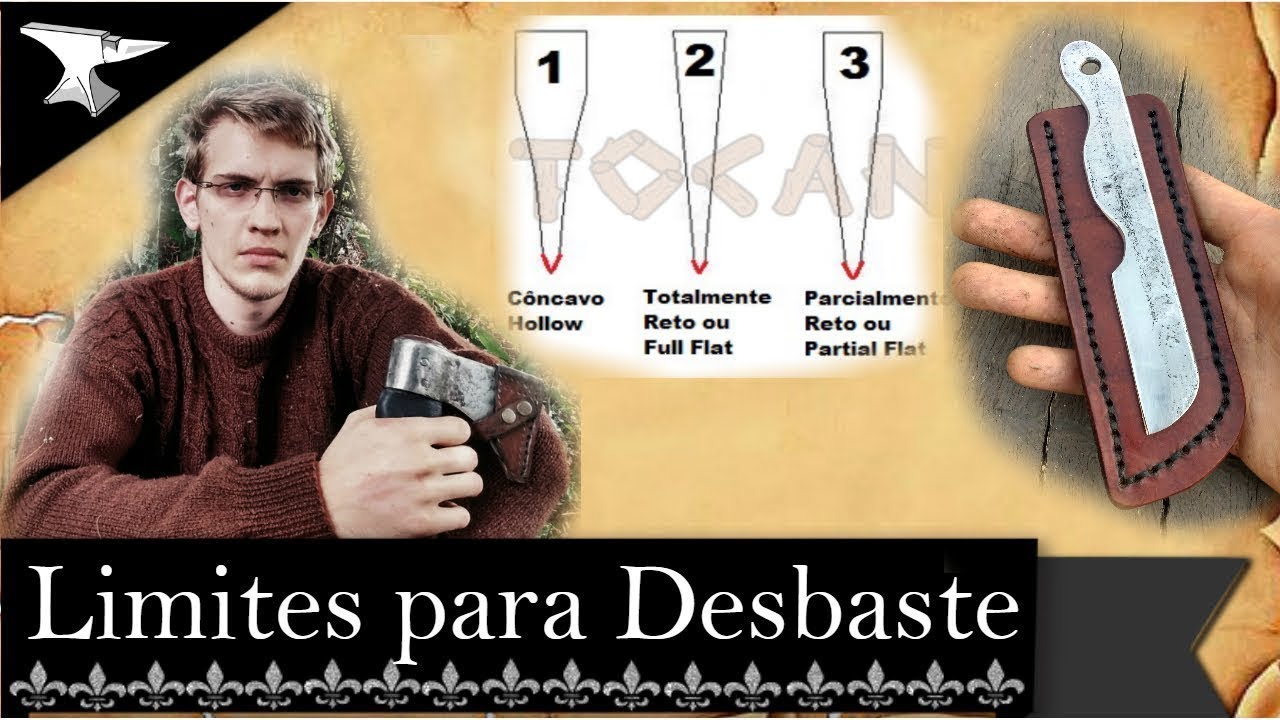 Como marcar o Desbaste de FACAS ARTESANAIS- DICAS DE CUTELARIA