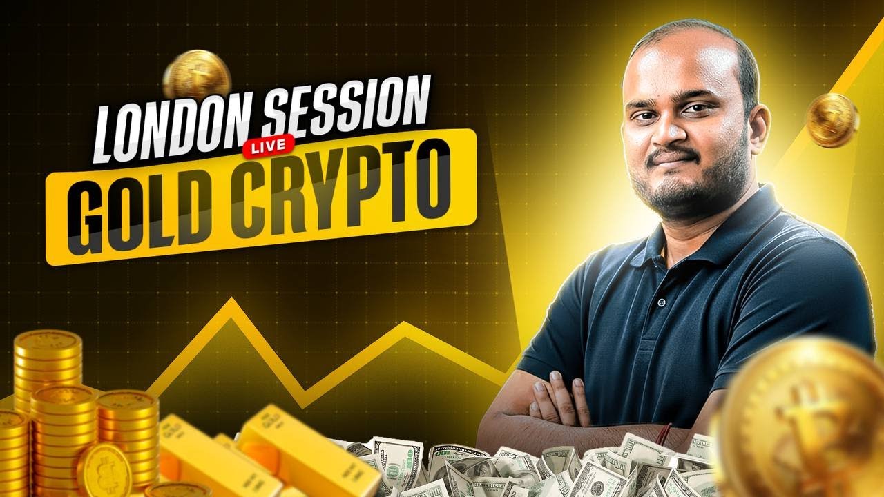 LIVE GOLD & CRYPTO TRADING / TRADE WITH KD / DAY 34