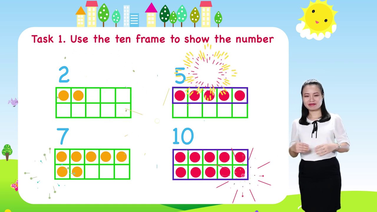 Math For Kids - Lesson 18. Ten Frame for kids | Kindergarten