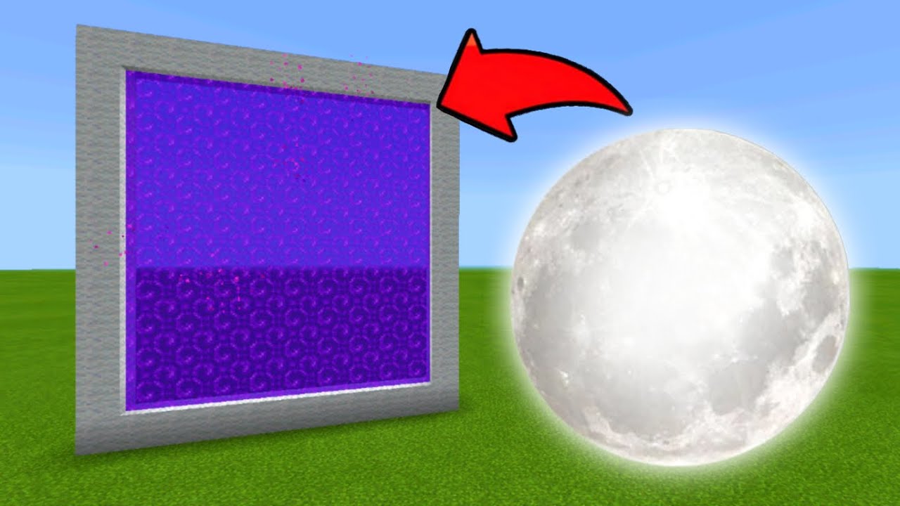 Minecraft Pe How To Make a Portal To The MOON Dimension - Mcpe Portal To MOON!!!